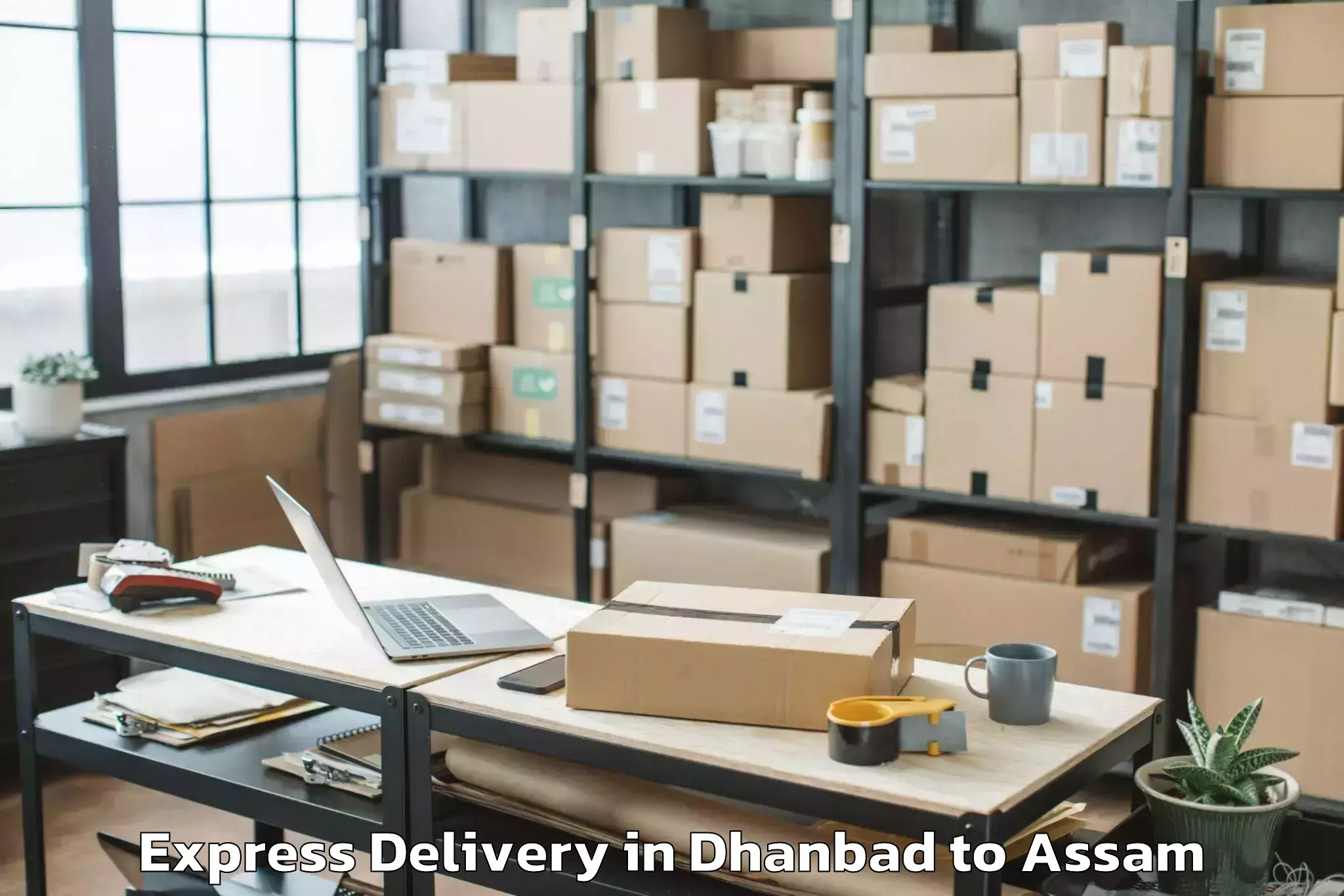 Book Dhanbad to Rangapara Express Delivery Online